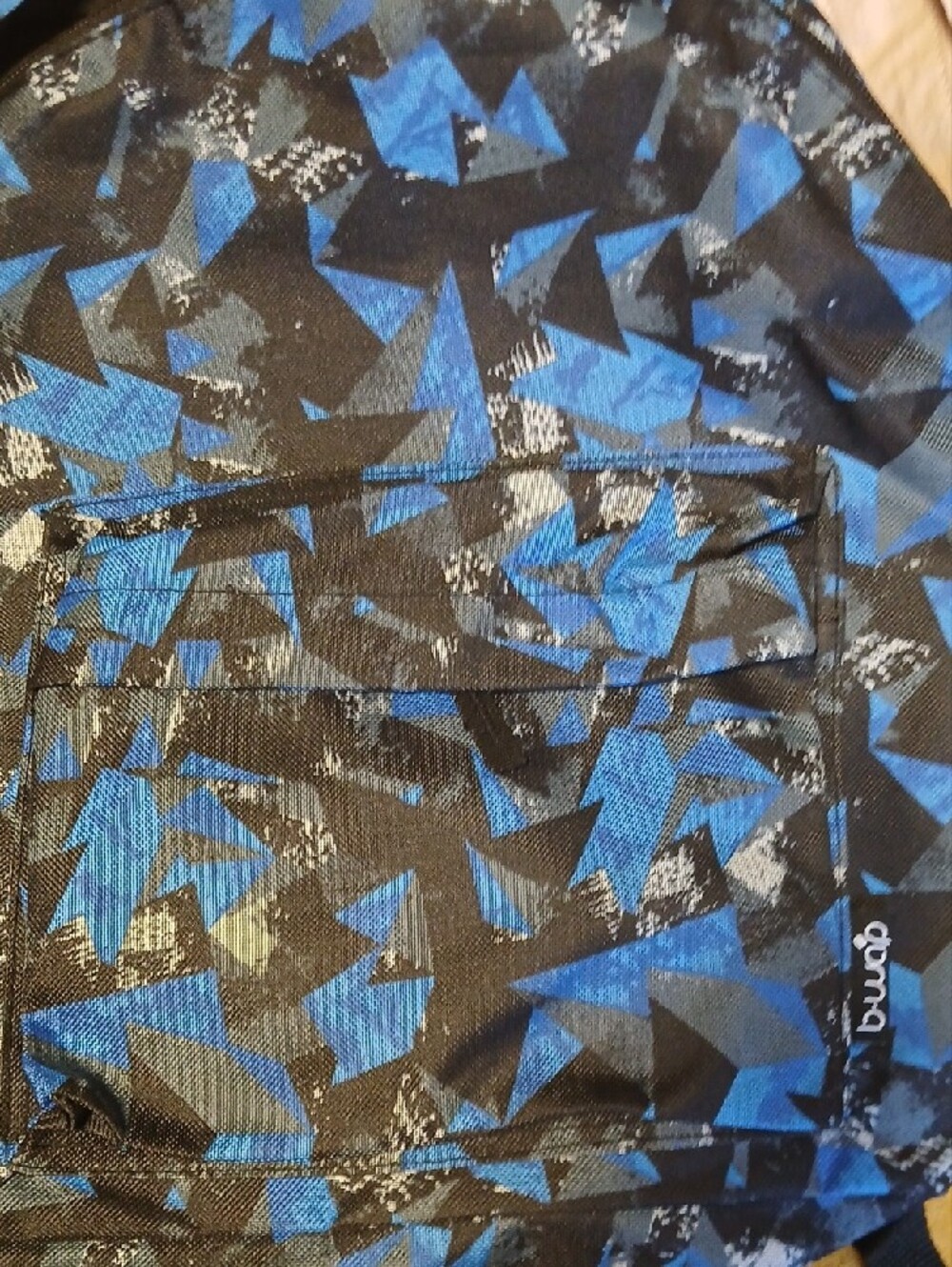 Casual Blue Geometric Men’s Backpack by - Picture 4 of 4